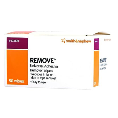 Smith and Nephew Remove Adhesive Remover Wipes 403100, 50-count