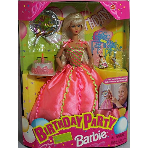 Barbie Birthday Party Doll Can Blow up Party Favors and Blow Out Birthday Candle