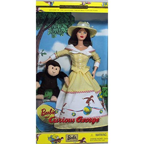 Barbie & Curious George Barbie Doll MIB Collectible Edition Mattel 2000