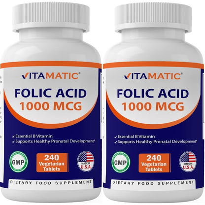 Folic Acid Tablets | Folic Acid 1000 Mcg | Sacred Lily