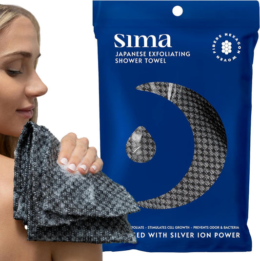 Exfoliating Body Scrubber | Sima Exfoliating Washcloth | Sacred Lily