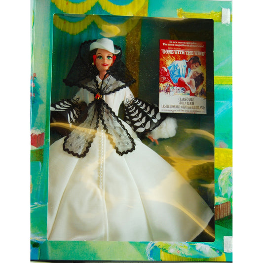 Barbie® Doll as Scarlett O'Hara (black and white dress)