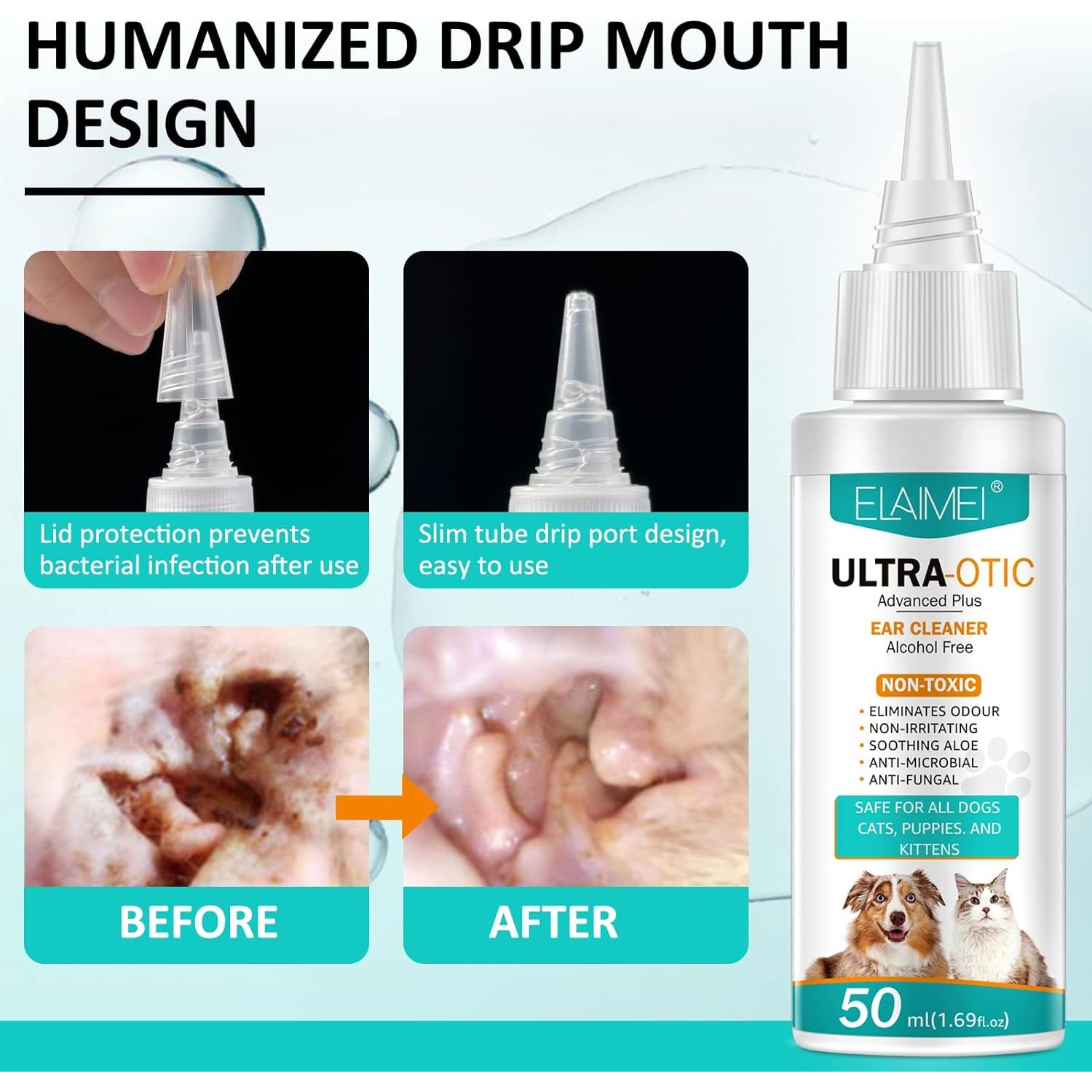 Dog Ear Infection Drops | Dog Ear Cleaner | Sacred Lily