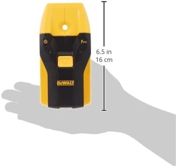 DEWALT Stud Finder, 3/4” DW0100 Locate Framing Studs Efficiently with LED Arrows, Ideal for Wood and Metal, AAA Batteries Included